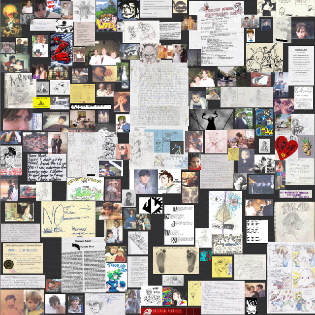 I produced this electronic collage using Excel for my son when he turned 18. I included pictures and other memorabilia. All of which would be otherwise lost in a file drawer or shoebox.